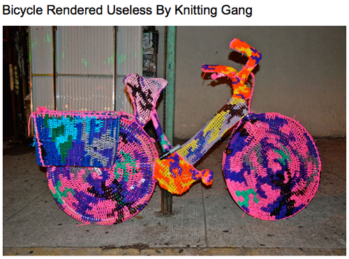 knitted bike