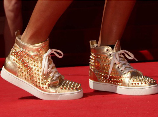 christian-louboutin-gold-studded-sneakers